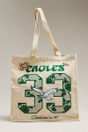 Mitchell & Ness Canvas Nfl Team Tote Bag In Green