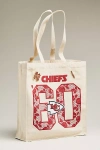 Mitchell & Ness Canvas Nfl Team Tote Bag In Red