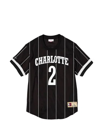 Mitchell & Ness Charlotte Crew-neck T-shirt In Black