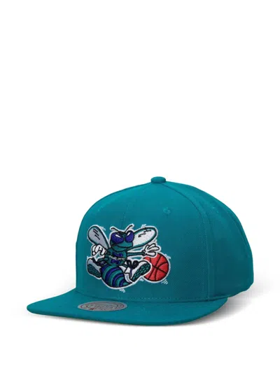 Mitchell & Ness Charlotte Hornets Snapback Cap In Green