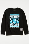 Mitchell & Ness Cheyney University X  Uo Exclusive Oversized Crew Neck Sweatshirt In Black, Women's A In Black