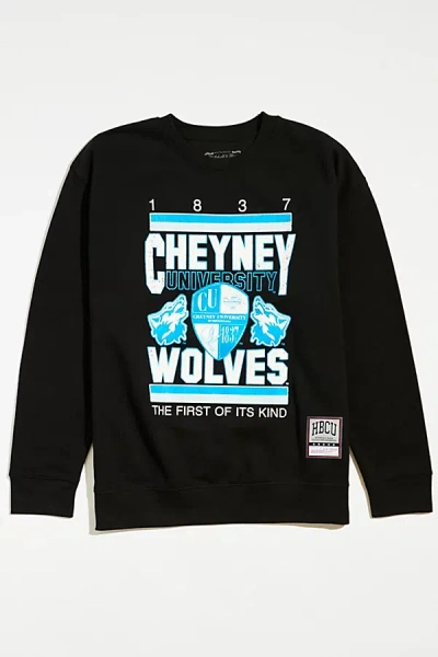 Mitchell & Ness Cheyney University X  Uo Exclusive Oversized Crew Neck Sweatshirt In Black, Women's A