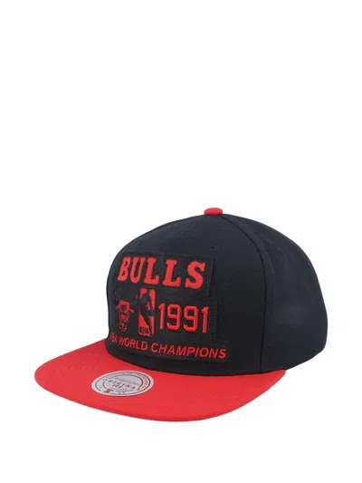 Mitchell & Ness Chicago Bulls 1991 Nba Champions Cap In Brown