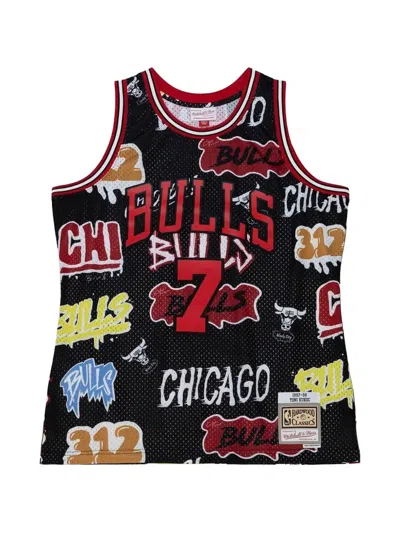 Mitchell & Ness Chicago Bulls 1997 Toni Kukoč Slap Sticker Swingman Vest In Black