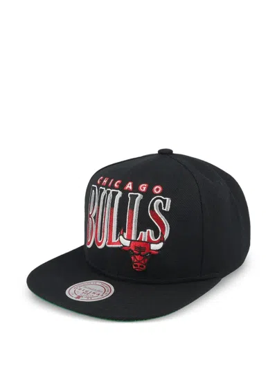 Mitchell & Ness Chicago Bulls Baseball Cap In Black