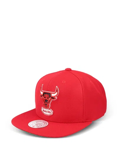 Mitchell & Ness Chicago Bulls Hardwood Classics Team Ground 2.0 Cap In Red