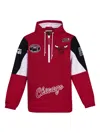 Mitchell & Ness Chicago Bulls-patch Hoodie In Red
