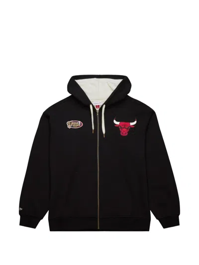 Mitchell & Ness Chicago Bulls Playoff Win 2.0 Zip-up Hoodie In Black