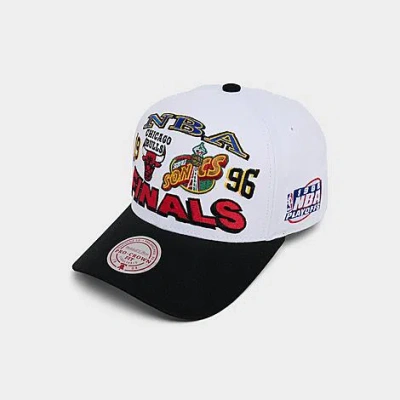 Mitchell & Ness Chicago Bulls Vs Seattle Sonics Nba Pro Crown Snapback Hat In White