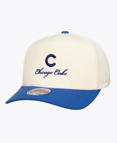 Mitchell & Ness Chicago Cubs Flawless Stretch-snapback Baseball Cap In White