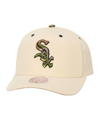 Mitchell & Ness Chicago White Sox Camo Pro Crown Snapback Hat In Metallic