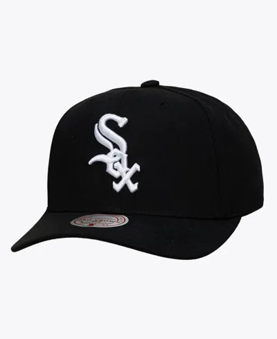 Mitchell & Ness Chicago White Sox Pro Crown Snapback Cap In Black