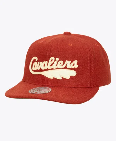 Mitchell & Ness Cleveland Cavaliers Retro Roots Adjustable Wool Baseball Cap In Orange