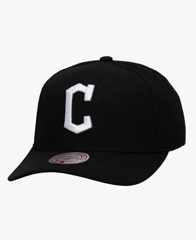 Mitchell & Ness Cleveland Guardians Pro Crown Snapback Baseball Cap In Black