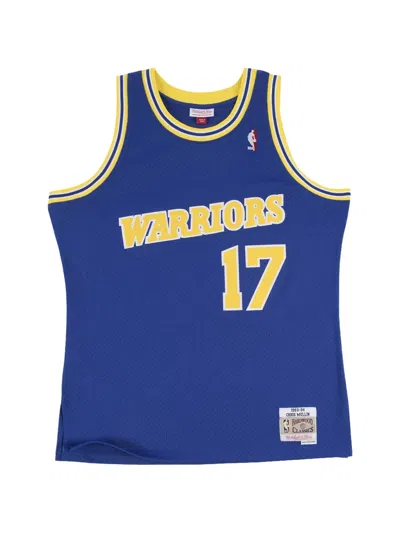 Mitchell & Ness Contrast-trim Tank Top In Blue