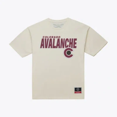 Mitchell & Ness Cream Colorado Avalanche Core Plus T-shirt In Neutral