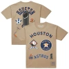 Mitchell & Ness Cream Houston Astros Legacy Defined T-shirt In Brown