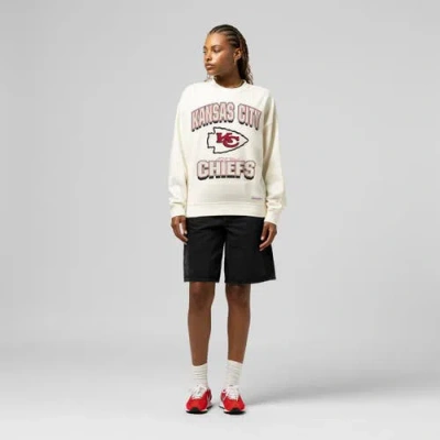 Mitchell & Ness Cream Kansas City Chiefs Tonal Arch Sweatshirt In White