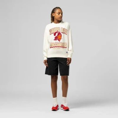 Mitchell & Ness Cream Tampa Bay Buccaneers Tonal Arch Sweatshirt In White