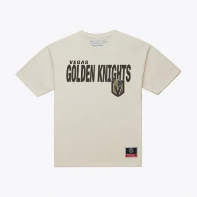 Mitchell & Ness Cream Vegas Golden Knights Core Plus T-shirt In White