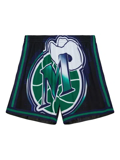 Mitchell & Ness Dallas Mavericks Big Face Shorts In Multi