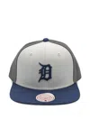 Mitchell & Ness Detroit Tigers Triple Play Liberty Embroidered Baseball Cap In Gray