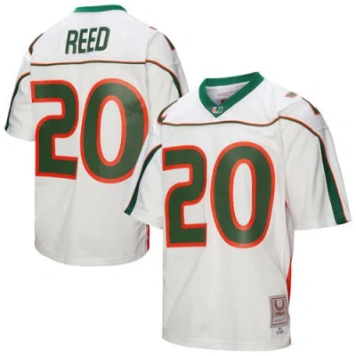 Mitchell & Ness Ed Reed White Miami Hurricanes 2001 Legacy Jersey