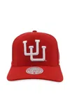 Mitchell & Ness Embroidered Baseball Cap In Red