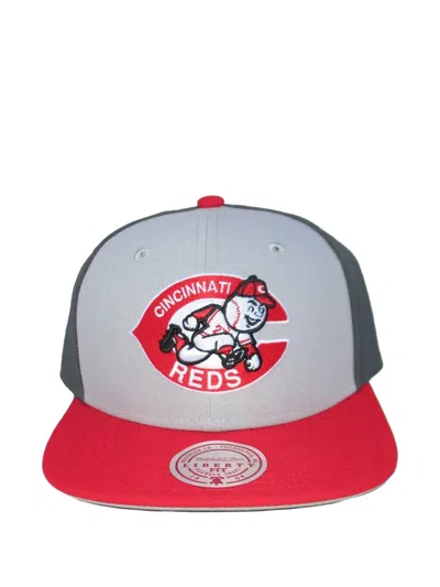 Mitchell & Ness Embroidered Hat In Gray