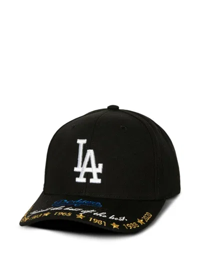 Mitchell & Ness Embroidered Snapback Cap In Black