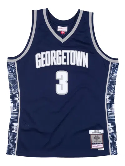 Mitchell & Ness Georgetown 1995-96 Iverson Jersey In Blue