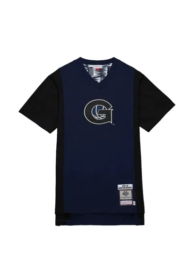 Mitchell & Ness Georgetown Hoyas 1995/96 Authentic Shooting T-shirt In Blue