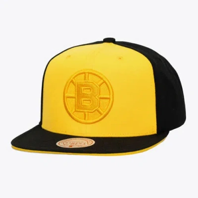 Mitchell & Ness Gold/black Boston Bruins Color Pop Snapback Hat