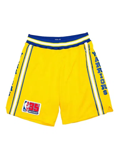 Mitchell & Ness Golden State Warriors 1980-81 Authentic Shorts In Yellow