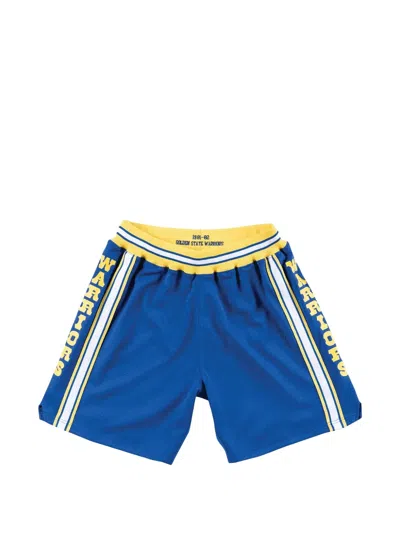 Mitchell & Ness Golden State Warriors 1981-82 Royal Authentic Shorts In Blue