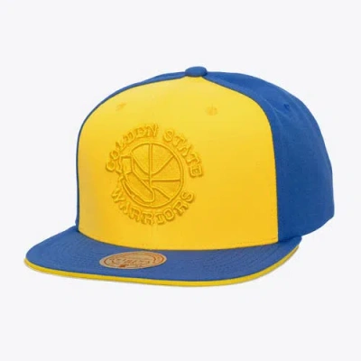 Mitchell & Ness Gold/royal Golden State Warriors Color Pop Snapback Hat