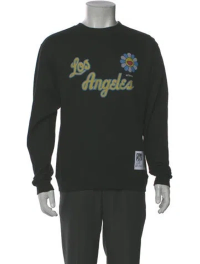 Pre-owned Mitchell & Ness Graphic Print Crew Neck Pullover W/ Tags In Green