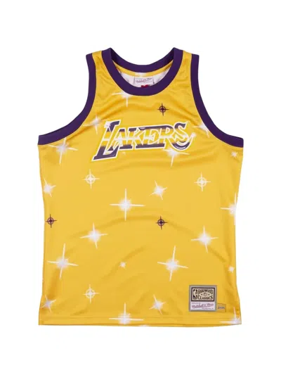 Mitchell & Ness Graphic Sleeveless Jersey In Yellow