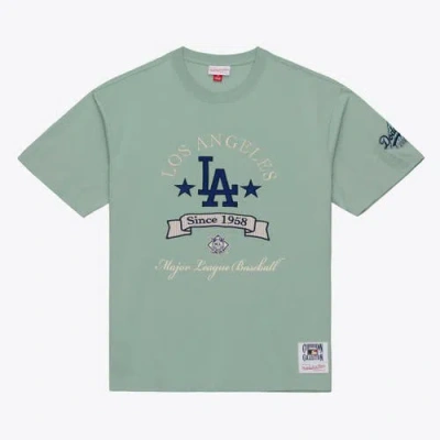 Mitchell & Ness Green Los Angeles Dodgers Yacht Rock T-shirt