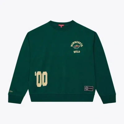 Mitchell & Ness Green Minnesota Wild Crewneck Sweatshirt