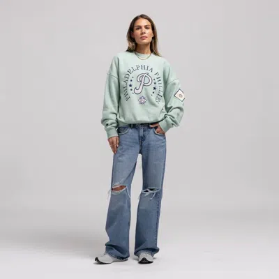 Mitchell & Ness Green Philadelphia Phillies Yacht Rock Sweatshirt