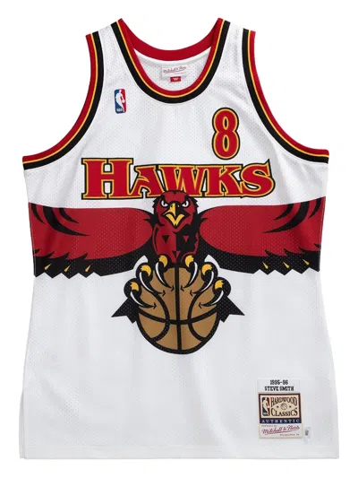Mitchell & Ness Hawks 1995 Steve Smith Jersey In White