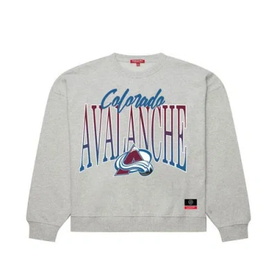 Mitchell & Ness Heather Gray Colorado Avalanche Hockey Night Sweatshirt