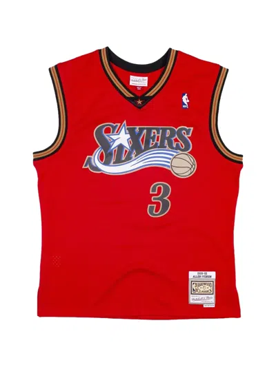Mitchell & Ness Hiladelphia 76ers Allen Iverson Vest In Red