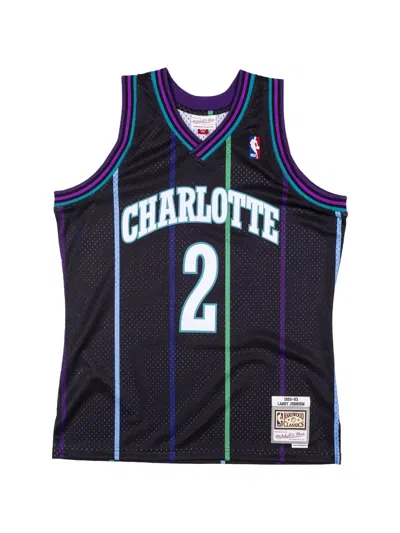 Mitchell & Ness Hornets Larry Johnson Reload Vest In Blue