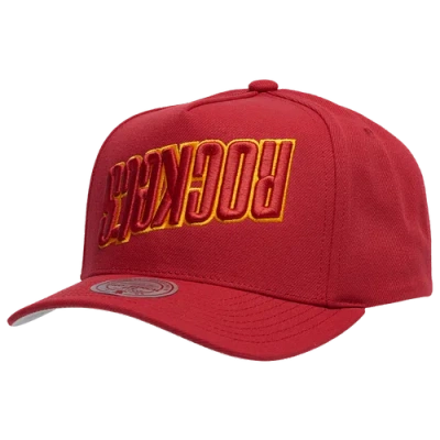 Mitchell & Ness Houston Rockets  Rockets Hardwood Classics Upside Prosnap Cap In Red/red