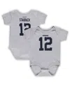 Mitchell & Ness Newborn & Infant  Roger Staubach Heather Gray Dallas Cowboys Retired Player Mainliner In Heathered Gray