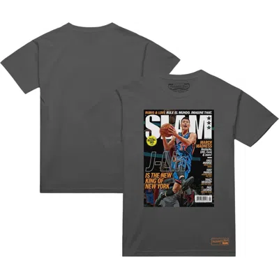 Mitchell & Ness Jeremy Lin Gray New York Knicks Nba Slam Cover T-shirt