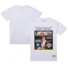 Mitchell & Ness Jeremy Lin White New York Knicks Newspaper T-shirt In White