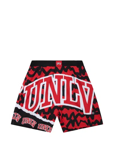 Mitchell & Ness Jumbotron 2.0 Sublimated Shorts In Red